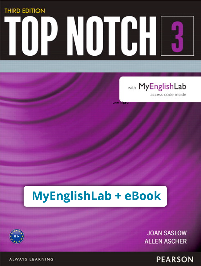 TOP NOTCH, LEVEL 3 3º edición (Código de acceso eBook + MyEnglishLab