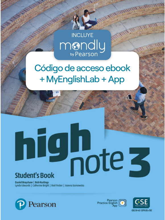 Bundle High Note - Nivel 3 - Código de acceso ebook, MyEnglishLab & App & Mondly by Pearson - ARG1292209562