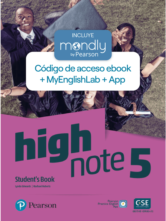 Bundle High Note - Nivel 5 - Código de acceso ebook, MyEnglishLab & App & Mondly by Pearson - ARG1292209869