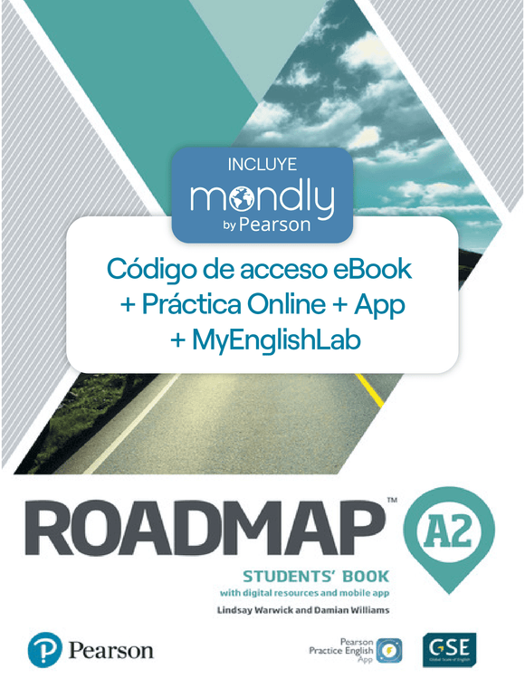 Bundle ROADMAP A2(Código de acceso eBook + MyEnglishLab + App + Práctica Online + Mondly by Pearson) - ARG1292356754