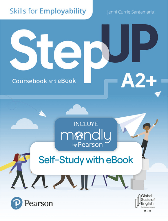 Bundle Código de acceso Step Up, Skills for Employability Self-Study + eBook Nivel A2+ & Mondly by Pearson -ARG0137473298