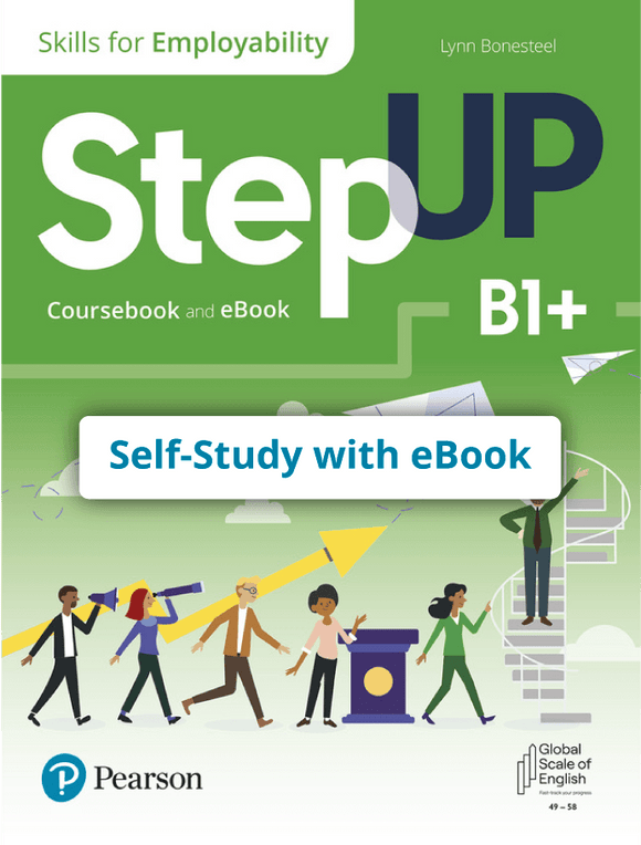 Código de acceso Step Up, Skills for Employability Self-Study + eBook Nivel B1+ (9780137473359)