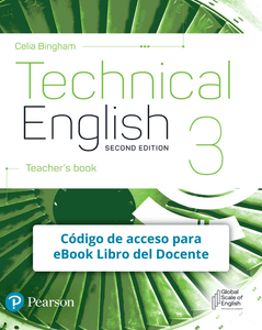 Technical English Nivel 3 - Código de acceso eBook Libro del docente (9781292424569)