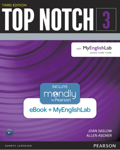 Bundle TOP NOTCH, LEVEL 3 3º edición (Código de acceso eBook + MyEnglishLab) ARG0135748657