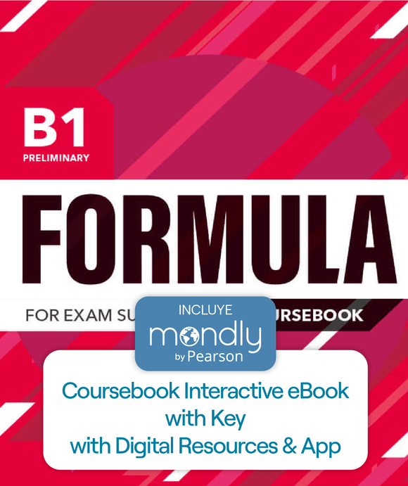 Bundle Formula B1 Preliminary - Coursebook Interactive eBook with Key & Digital Resources & App & Mondly by Pearson - ARG1292376493