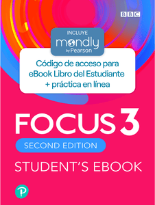 Bundle Focus 2da Edición Level 3 - Inglés Británico - Código de acceso para eBook Libro del Estudiante + práctica en línea + Mondly by Pearson - ARG1292233987