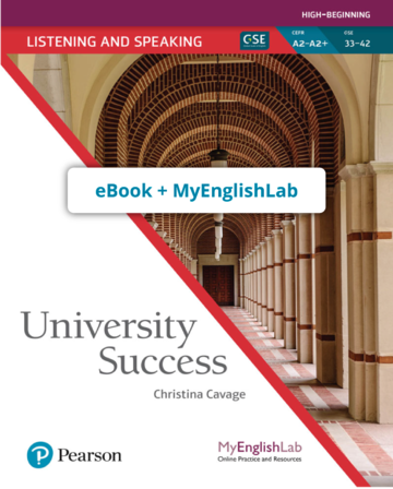 University Success Listening/Speaking High-Beginning (Código de acceso ebook + MyEnglishLab) - 9780136918189