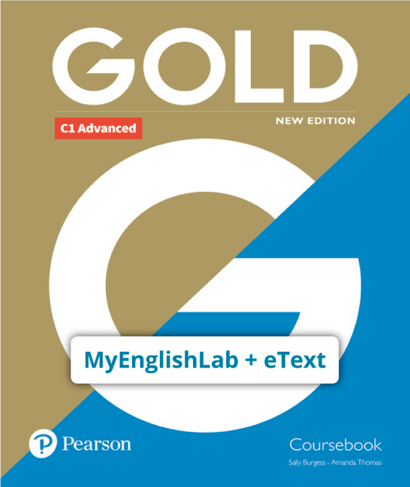 GOLD C1 ADVANCED (Código de acceso MyEnglishLab + eText) - 9781292202495
