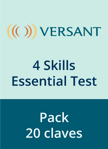 Versant 4 Skills Essential Test (PACK X 20 CÓDIGOS)