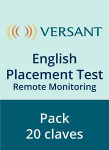 Versant English Placement Test - Remote Monitoring  (PACK X 20 CÓDIGOS)