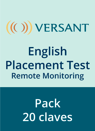 Versant English Placement Test - Remote Monitoring  (PACK X 20 CÓDIGOS)