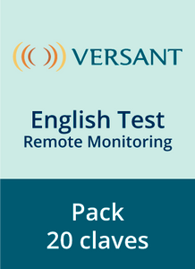 Versant English Test - Remote Monitoring  (PACK X 20 CÓDIGOS)
