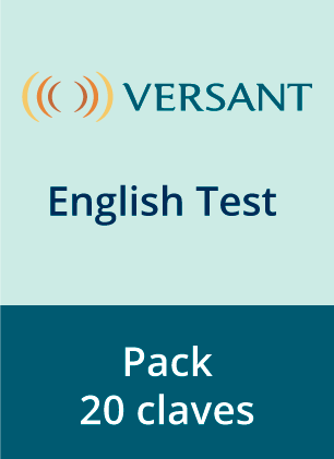 Versant English Test  (PACK X 20 CÓDIGOS)