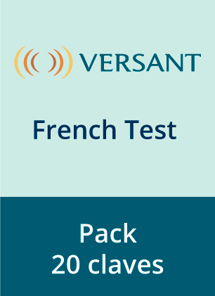 Versant French Test  (PACK X 20 CÓDIGOS)