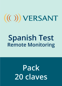 Versant Spanish Test - Remote Monitoring  (PACK X 20 CÓDIGOS)
