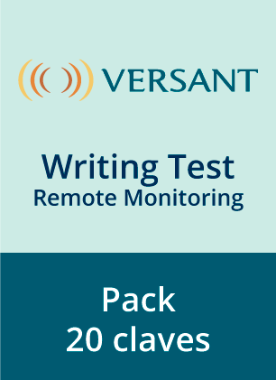 Versant Writing Test - Remote Monitoring  (PACK X 20 CÓDIGOS)