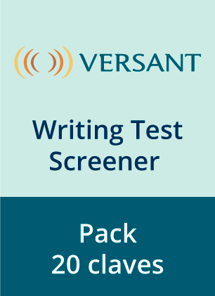 Versant Writing Test - Screener (PACK X 20 CÓDIGOS)