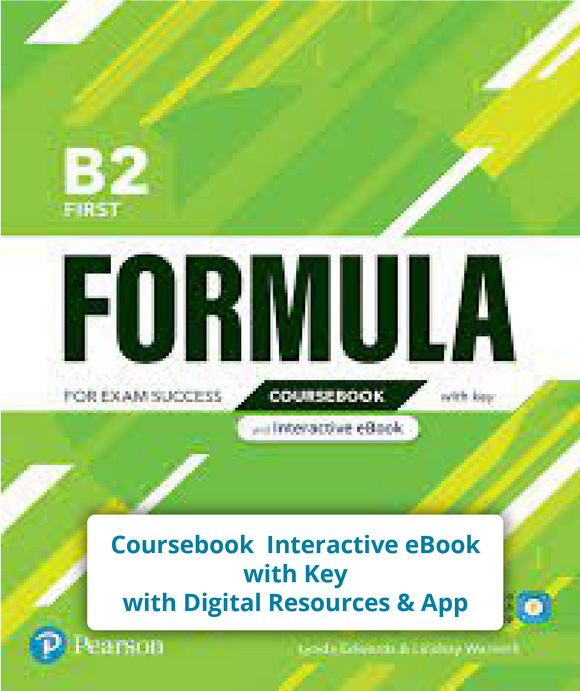 Formula B2 First Coursebook Interactive eBook with Key & Digital Resources & App - 9781292376394