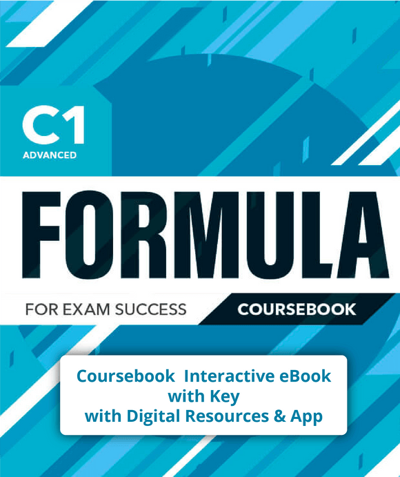 Formula C1 Advanced Coursebook Interactive eBook with Key & Digital Resources & App - 9781292376509