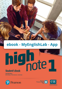 High Note - Nivel 1 - Código de acceso ebook, MyEnglishLab & App - 9781292209265