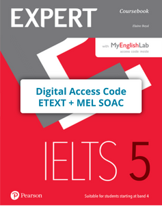 EXPERT IELTS 5 Digital Access Code  ETEXT + MEL SOAC - 9781292368115