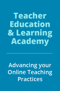 Teacher Education & Learning Academy - Advancing Your Online Teaching Practices - 9781292370293