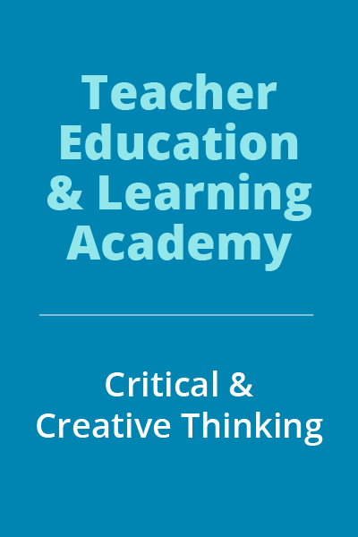 Teacher Education & Learning Academy - Critical & Creative Thinking - 9781292391687